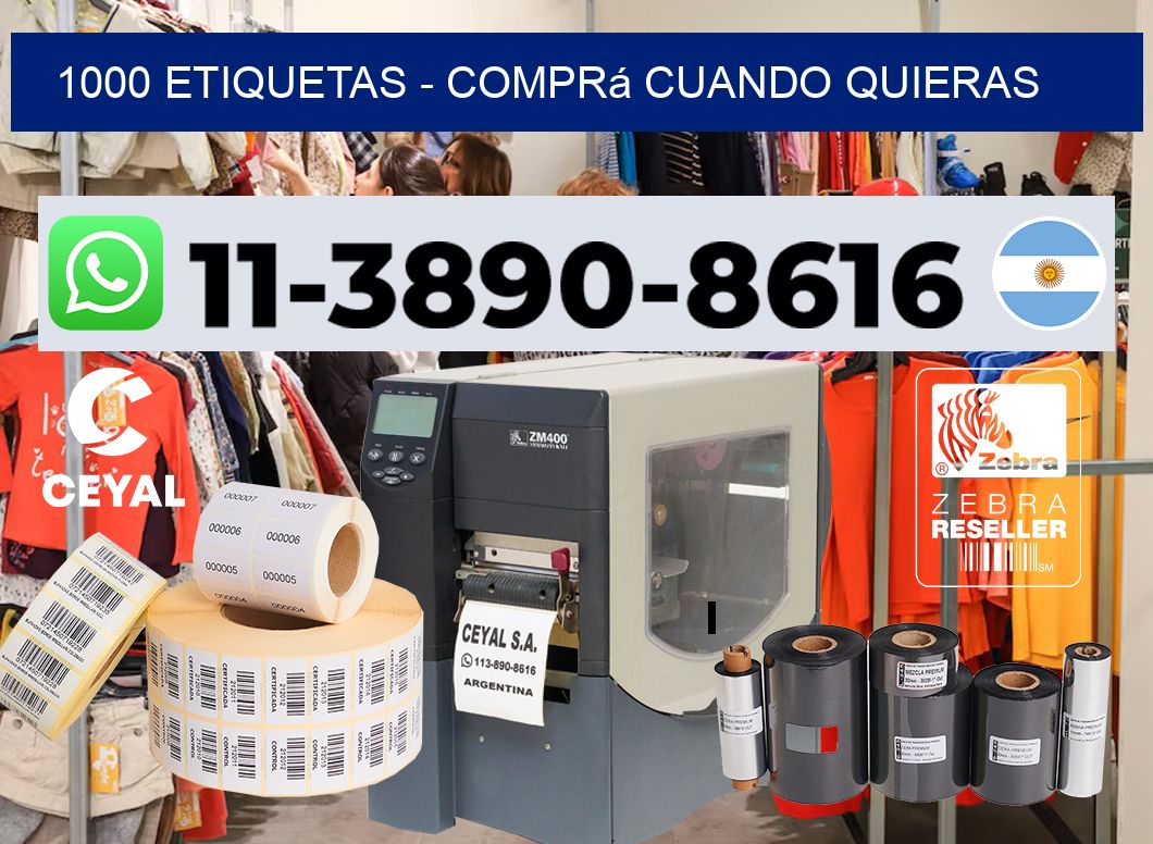 1000 ETIQUETAS - Comprá cuando quieras