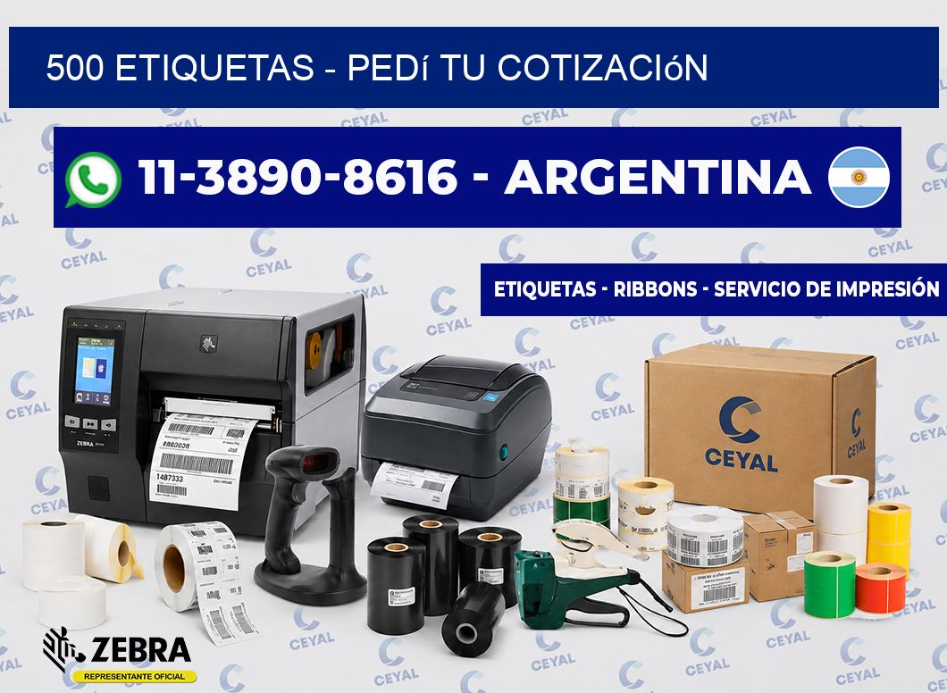 500 ETIQUETAS - Pedí tu cotización