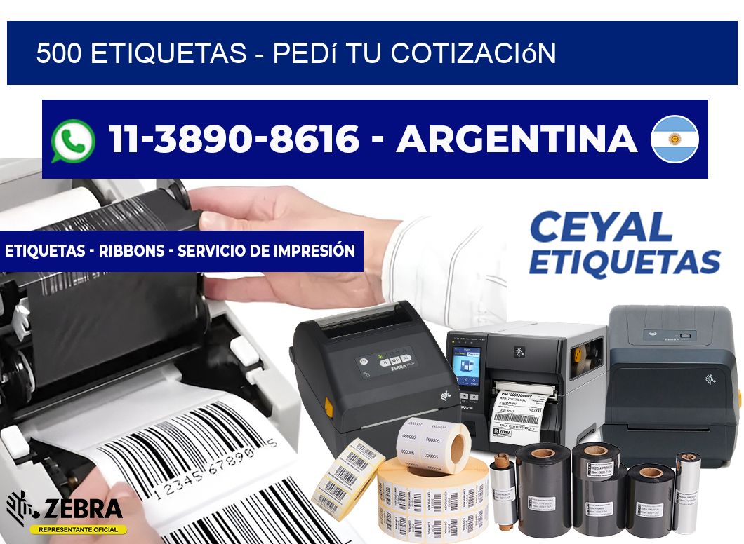 500 ETIQUETAS - Pedí tu cotización