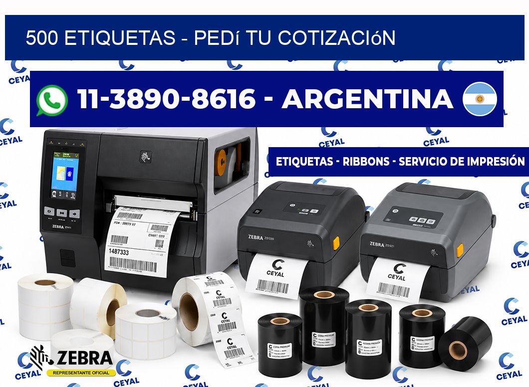 500 ETIQUETAS - Pedí tu cotización