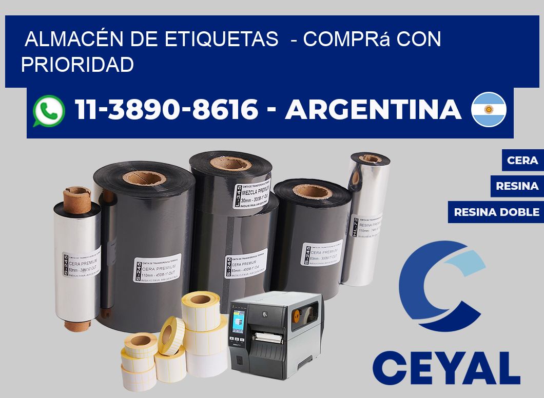 ALMACÉN DE ETIQUETAS - Comprá con prioridad