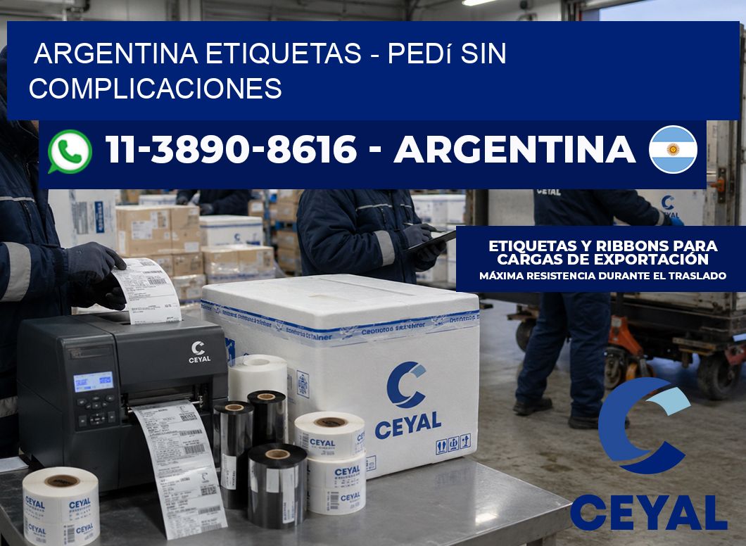 ARGENTINA ETIQUETAS - Pedí sin complicaciones