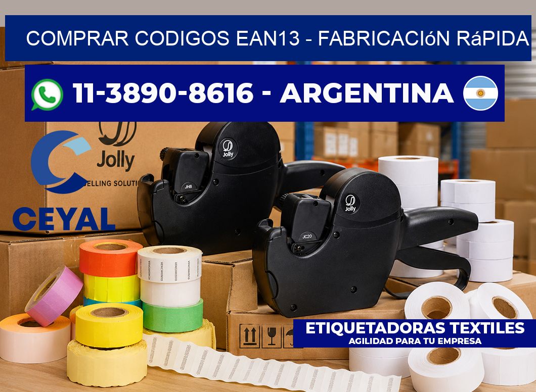 COMPRAR CODIGOS EAN13 - Fabricación rápida