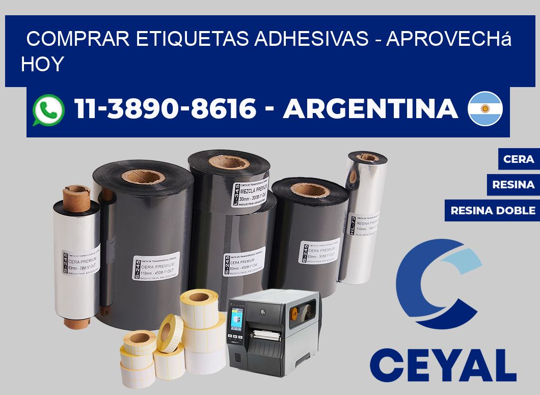 COMPRAR ETIQUETAS ADHESIVAS - Aprovechá hoy