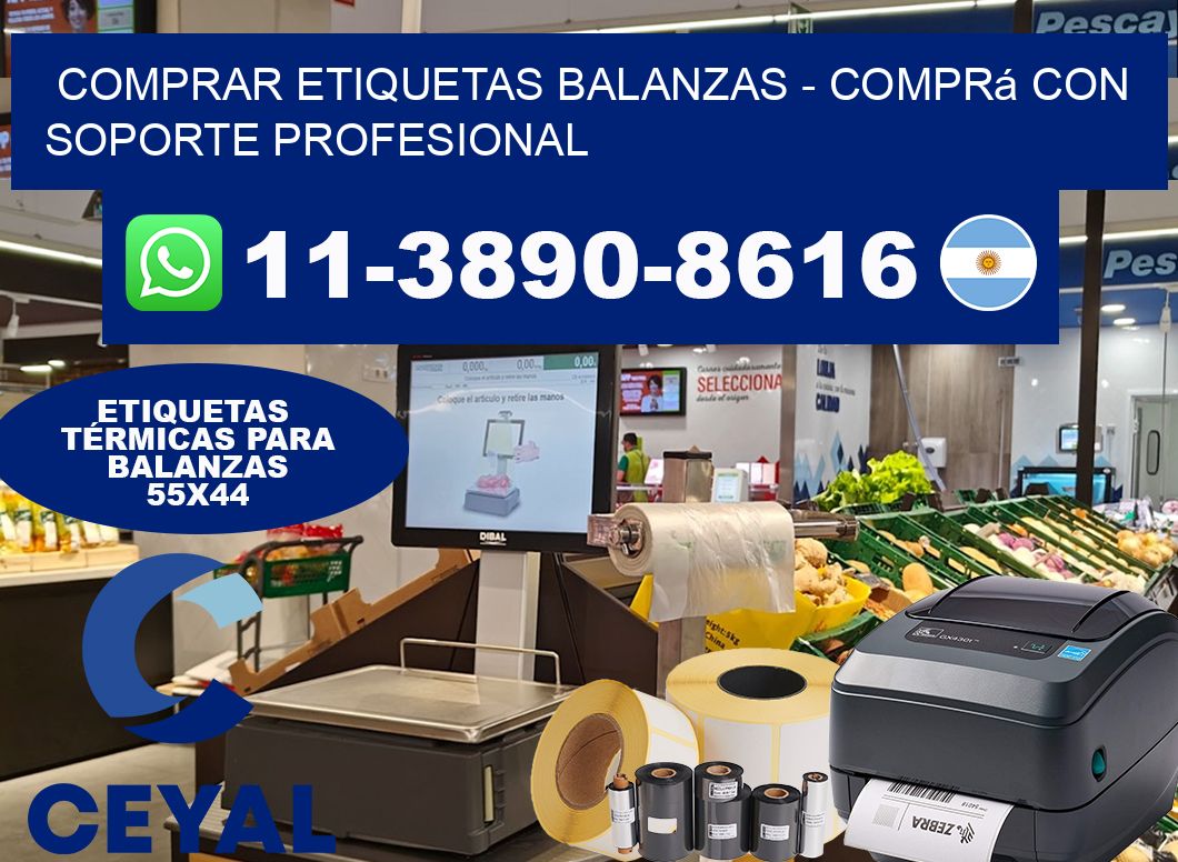 COMPRAR ETIQUETAS BALANZAS - Comprá con soporte profesional