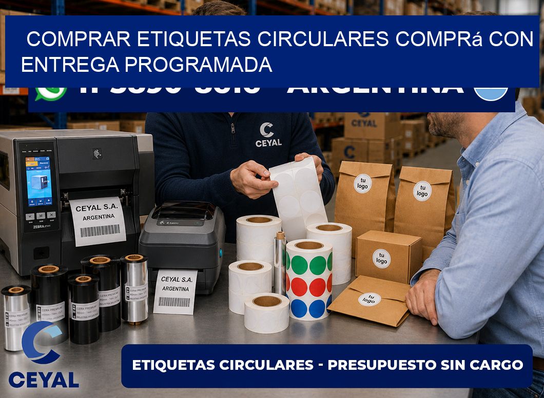 COMPRAR ETIQUETAS CIRCULARES Comprá con entrega programada