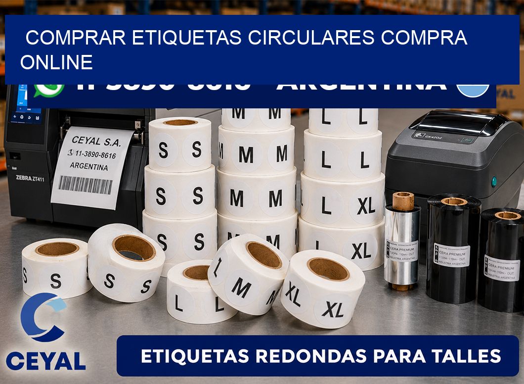 COMPRAR ETIQUETAS CIRCULARES compra online