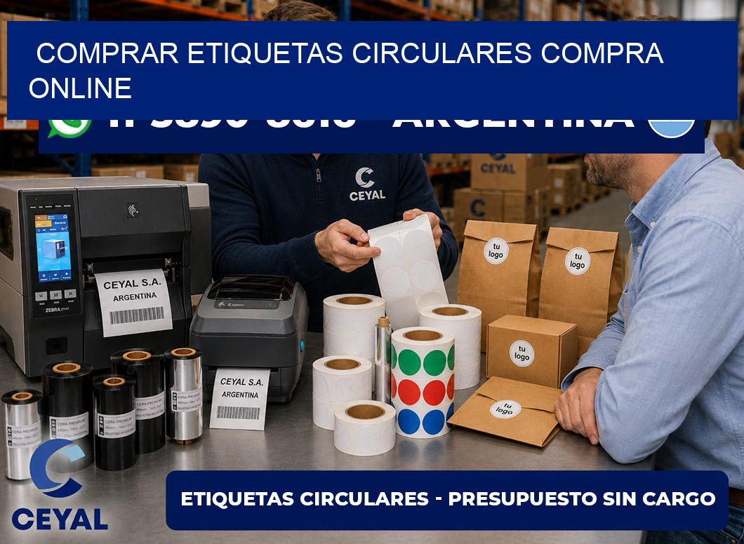 COMPRAR ETIQUETAS CIRCULARES compra online