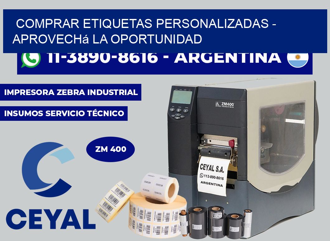 COMPRAR ETIQUETAS PERSONALIZADAS - Aprovechá la oportunidad
