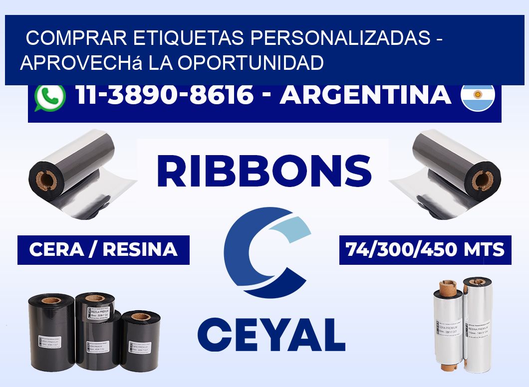 COMPRAR ETIQUETAS PERSONALIZADAS - Aprovechá la oportunidad