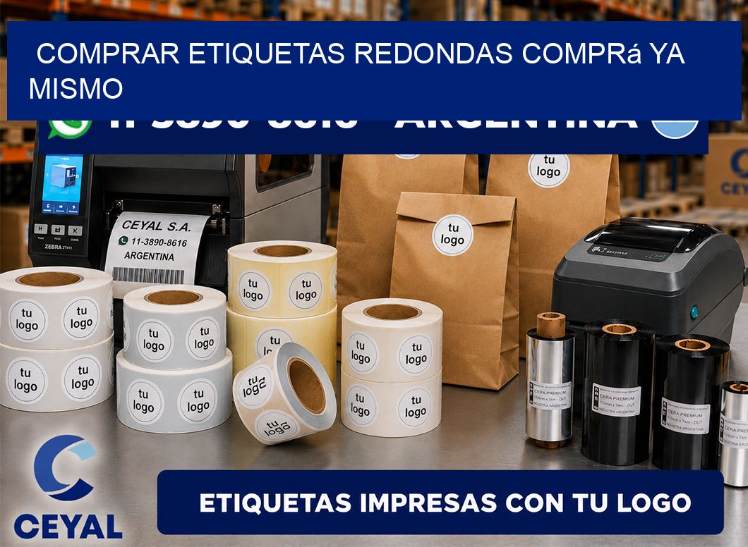 COMPRAR ETIQUETAS REDONDAS Comprá ya mismo