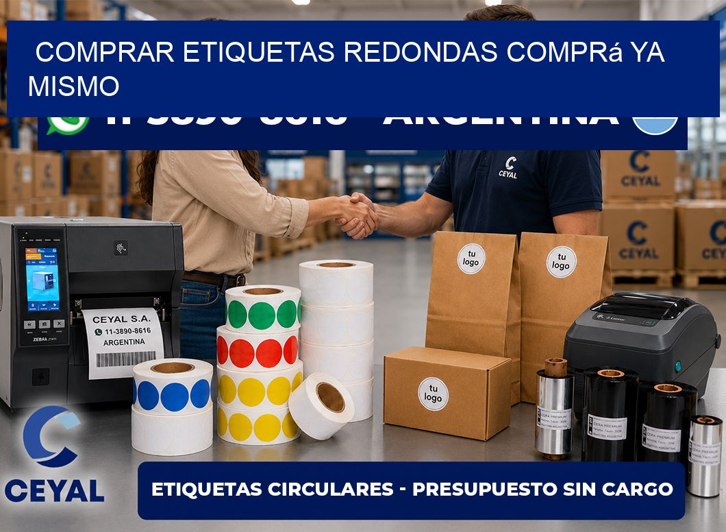 COMPRAR ETIQUETAS REDONDAS Comprá ya mismo