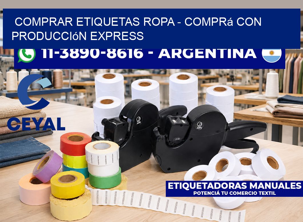 COMPRAR ETIQUETAS ROPA - Comprá con producción express