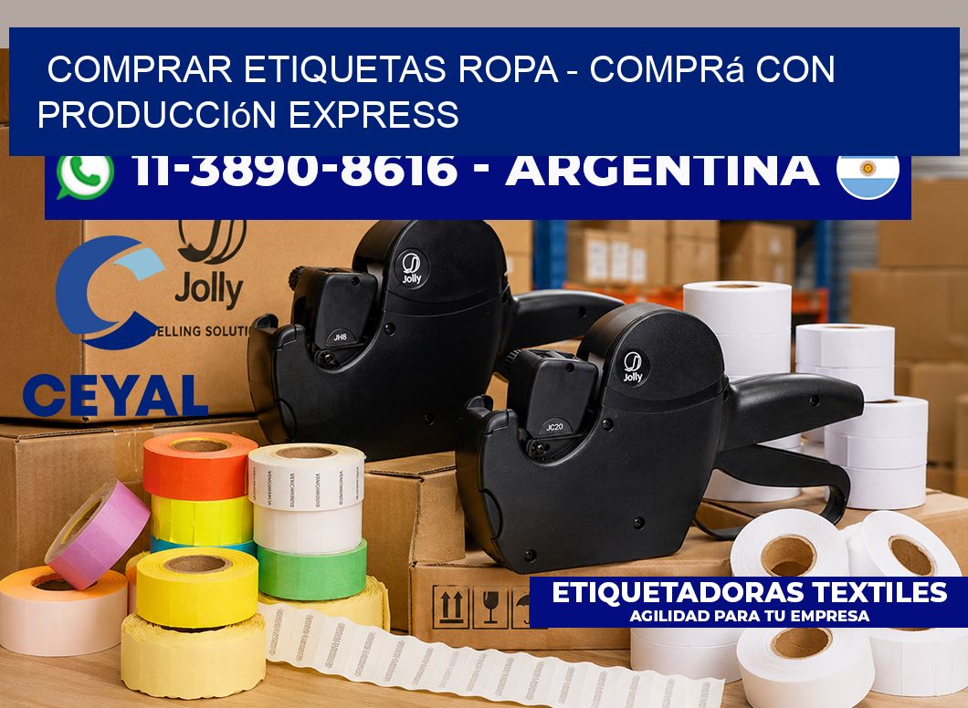 COMPRAR ETIQUETAS ROPA - Comprá con producción express
