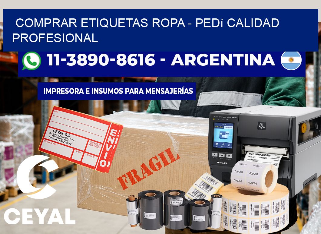 COMPRAR ETIQUETAS ROPA - Pedí calidad profesional