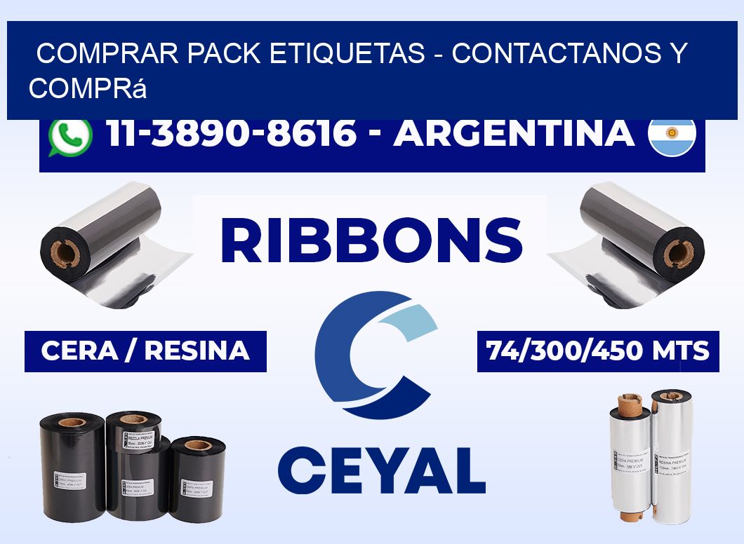 COMPRAR PACK ETIQUETAS - Contactanos y comprá