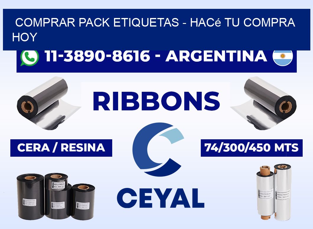 COMPRAR PACK ETIQUETAS - Hacé tu compra hoy