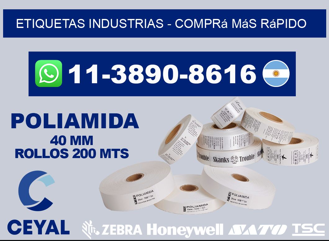 ETIQUETAS INDUSTRIAS - Comprá más rápido