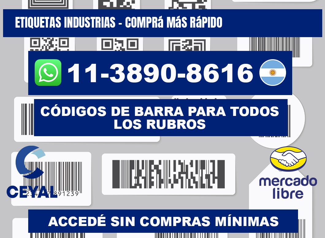 ETIQUETAS INDUSTRIAS - Comprá más rápido