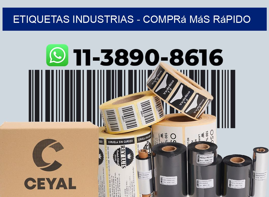 ETIQUETAS INDUSTRIAS - Comprá más rápido