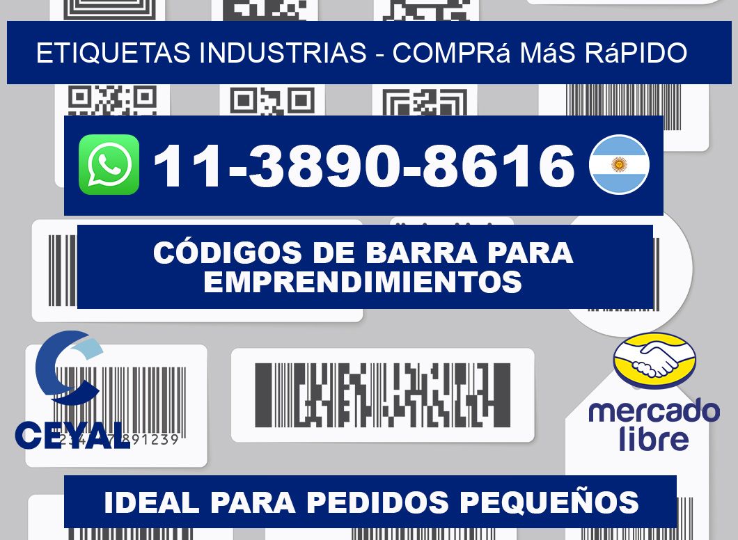 ETIQUETAS INDUSTRIAS - Comprá más rápido