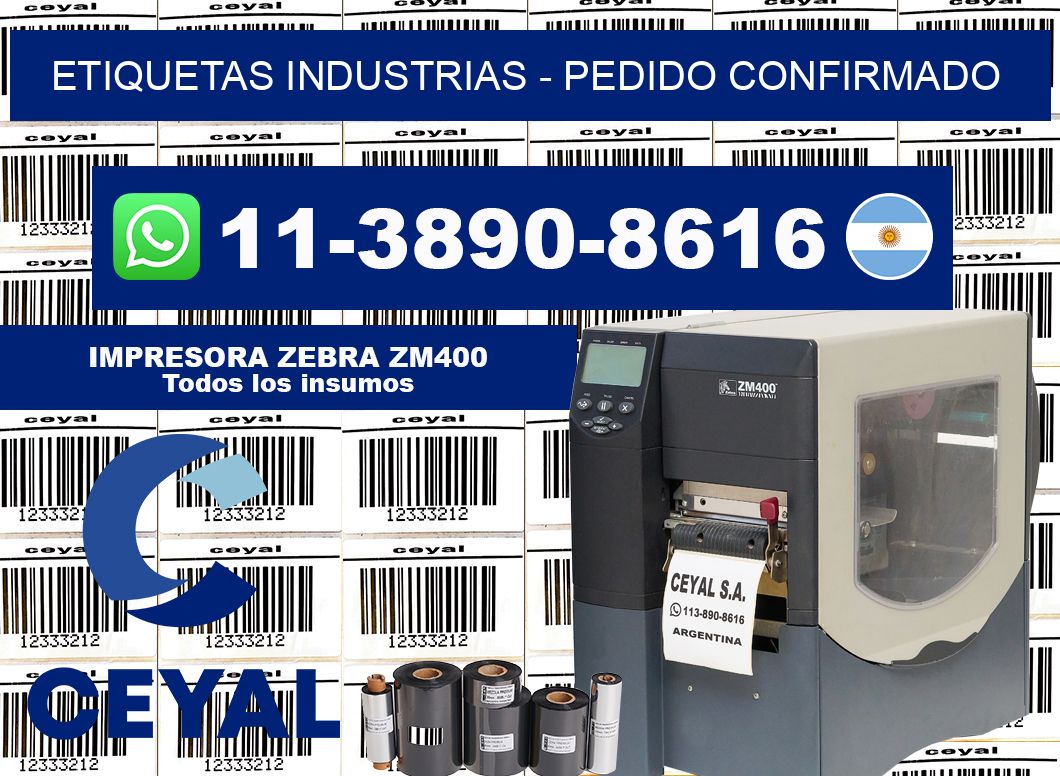 ETIQUETAS INDUSTRIAS – Pedido confirmado