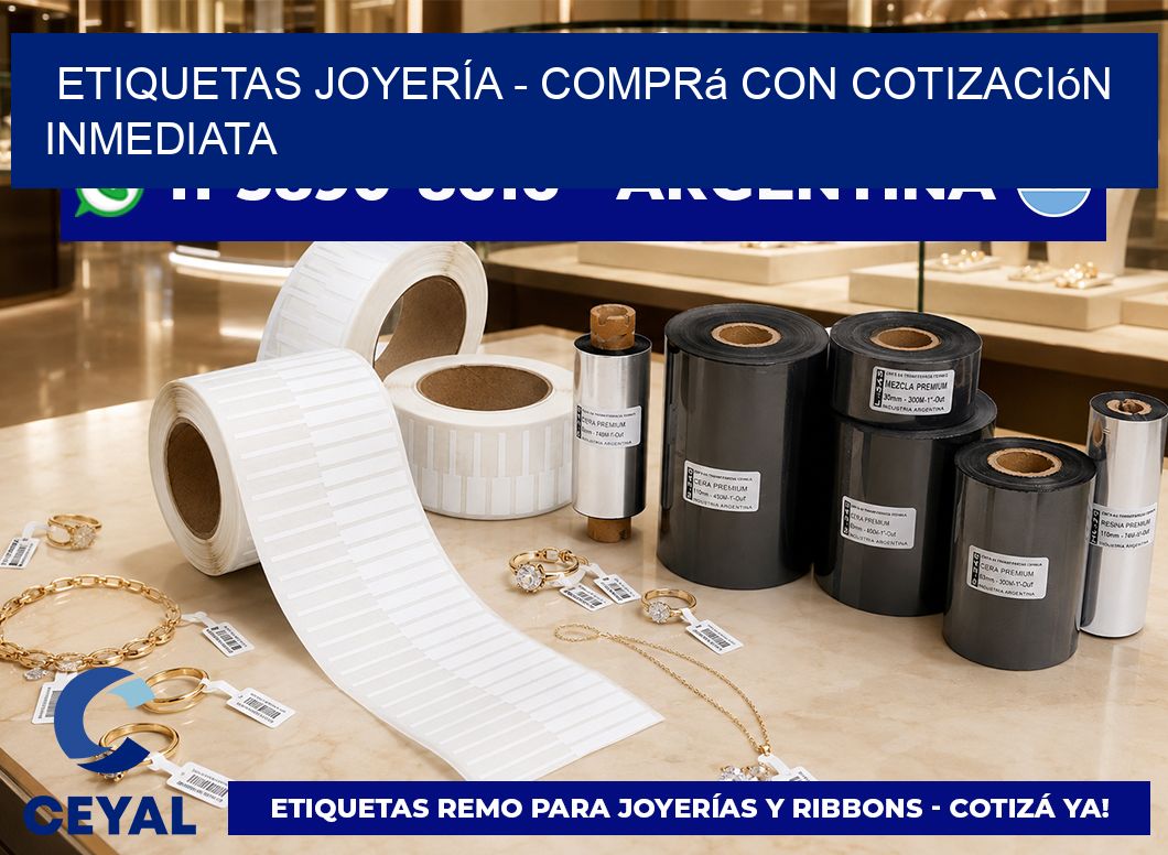 ETIQUETAS JOYERÍA – Comprá con cotización inmediata
