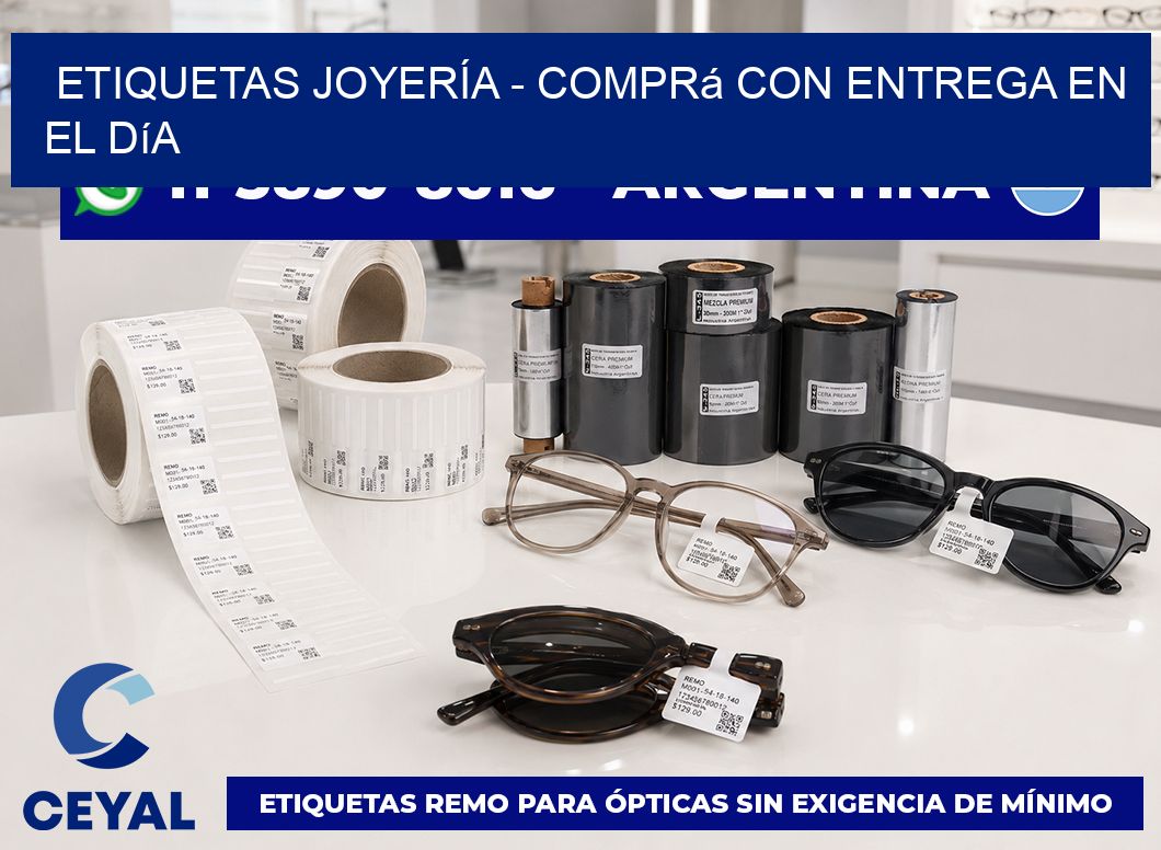 ETIQUETAS JOYERÍA - Comprá con entrega en el día