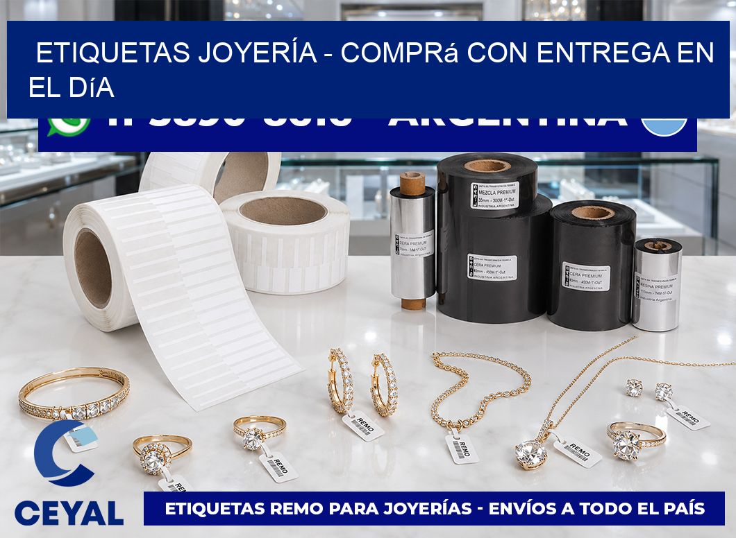 ETIQUETAS JOYERÍA – Comprá con entrega en el día