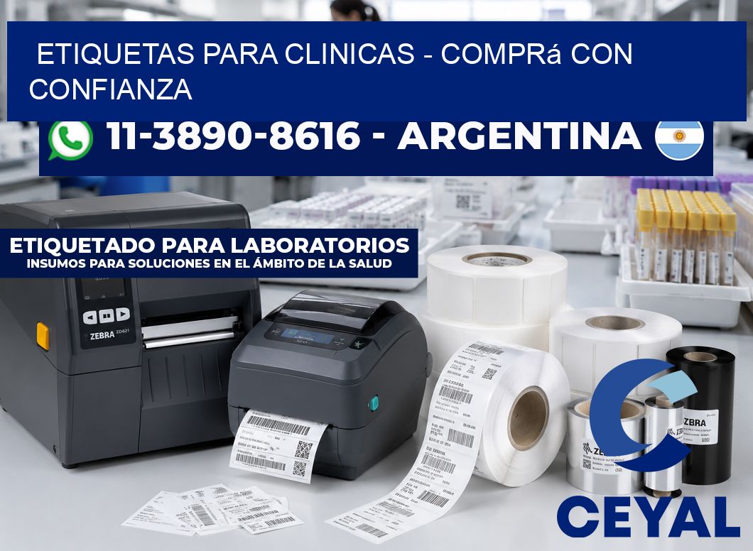 ETIQUETAS PARA CLINICAS - Comprá con confianza