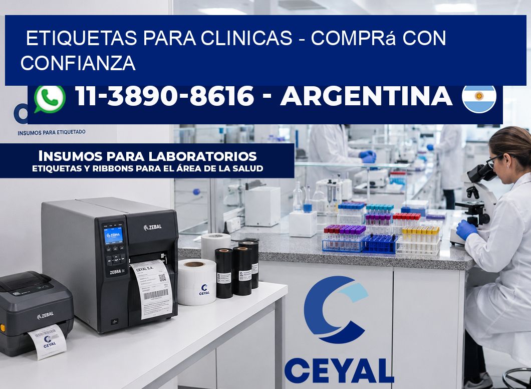 ETIQUETAS PARA CLINICAS - Comprá con confianza