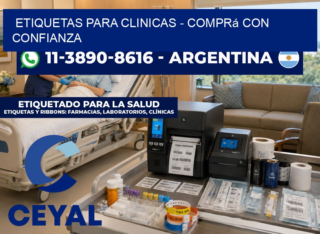 ETIQUETAS PARA CLINICAS - Comprá con confianza