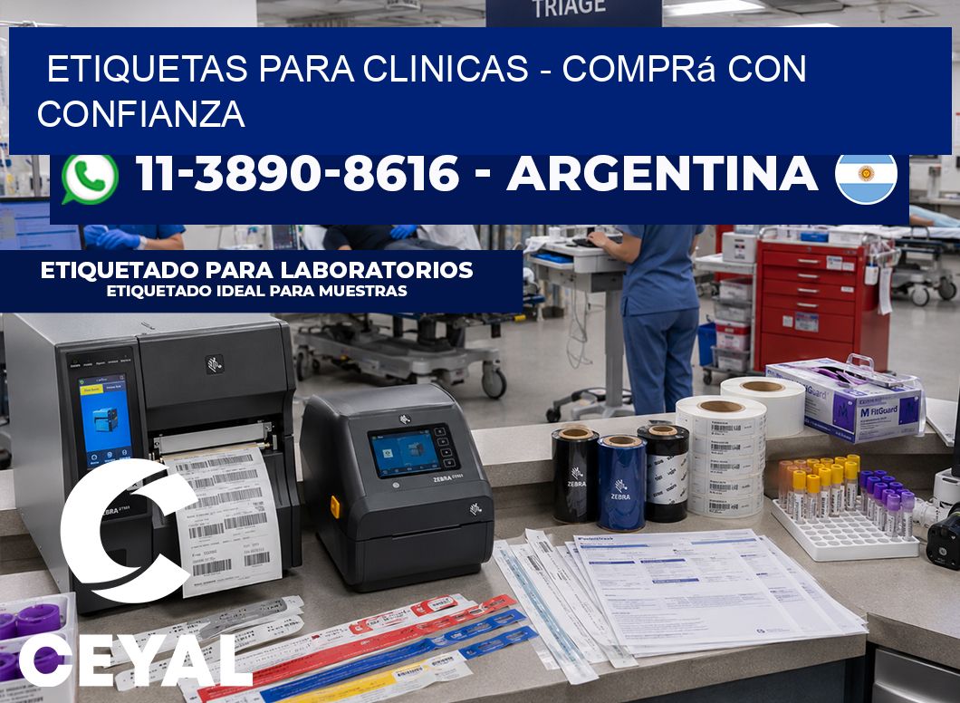 ETIQUETAS PARA CLINICAS - Comprá con confianza