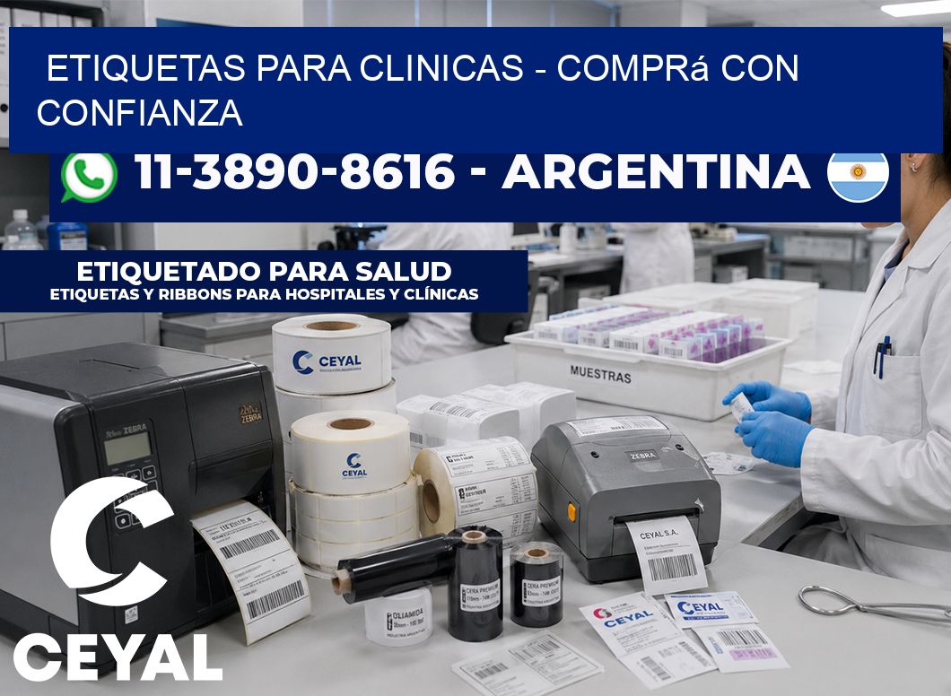 ETIQUETAS PARA CLINICAS – Comprá con confianza