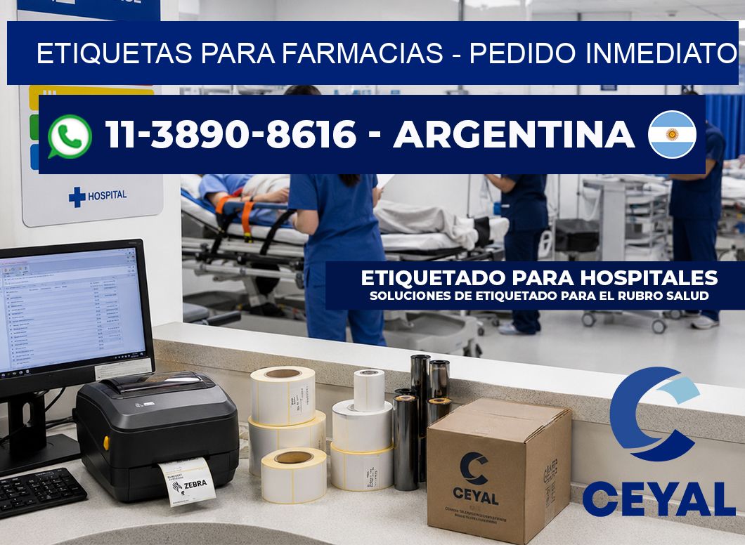 ETIQUETAS PARA FARMACIAS - Pedido inmediato