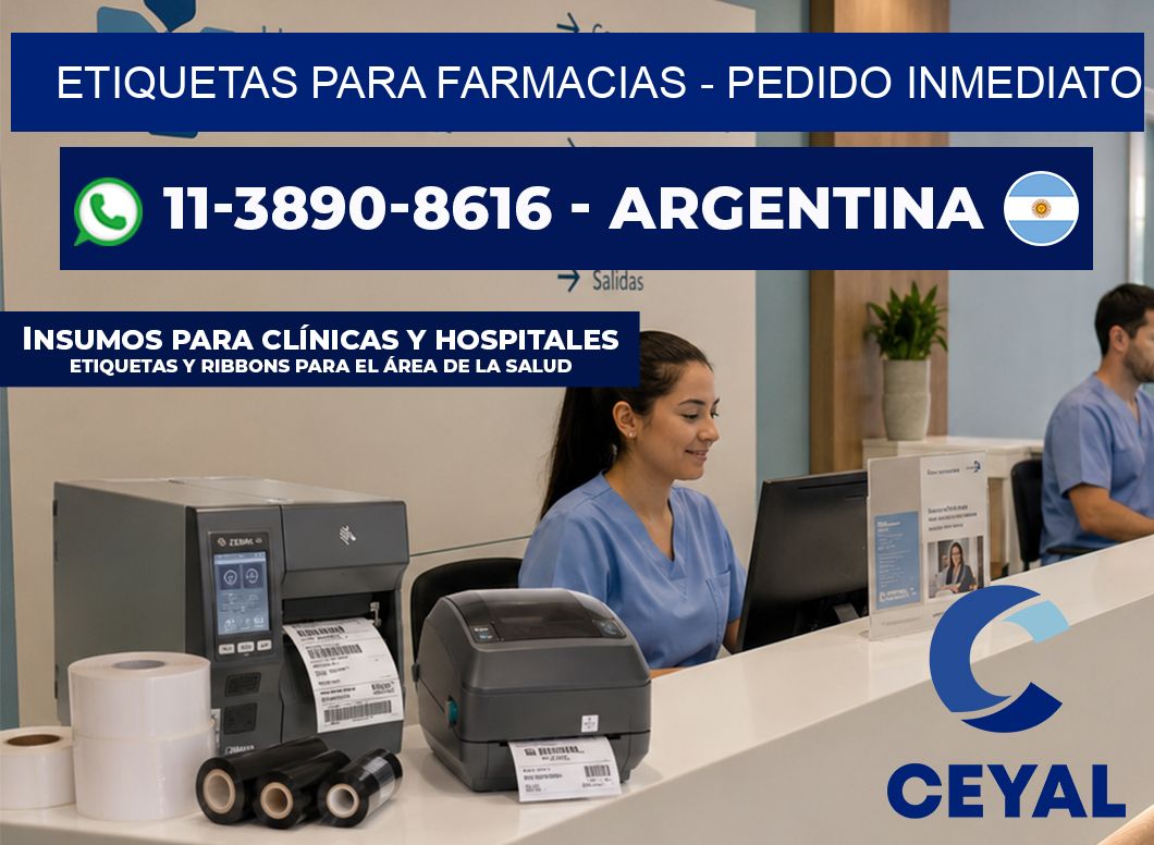 ETIQUETAS PARA FARMACIAS - Pedido inmediato