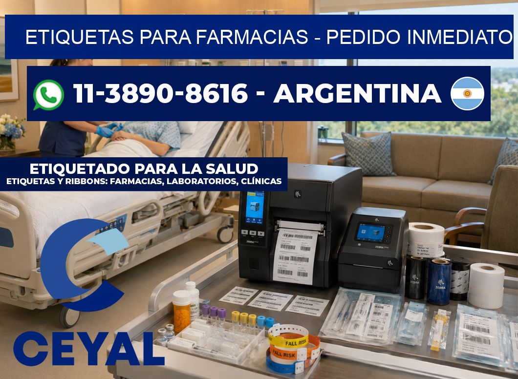 ETIQUETAS PARA FARMACIAS - Pedido inmediato