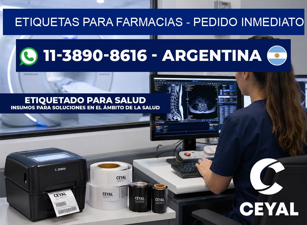 ETIQUETAS PARA FARMACIAS - Pedido inmediato