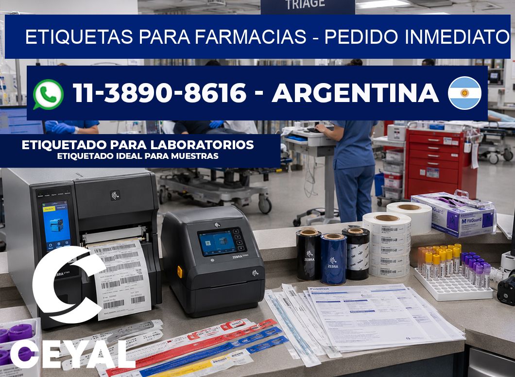 ETIQUETAS PARA FARMACIAS – Pedido inmediato