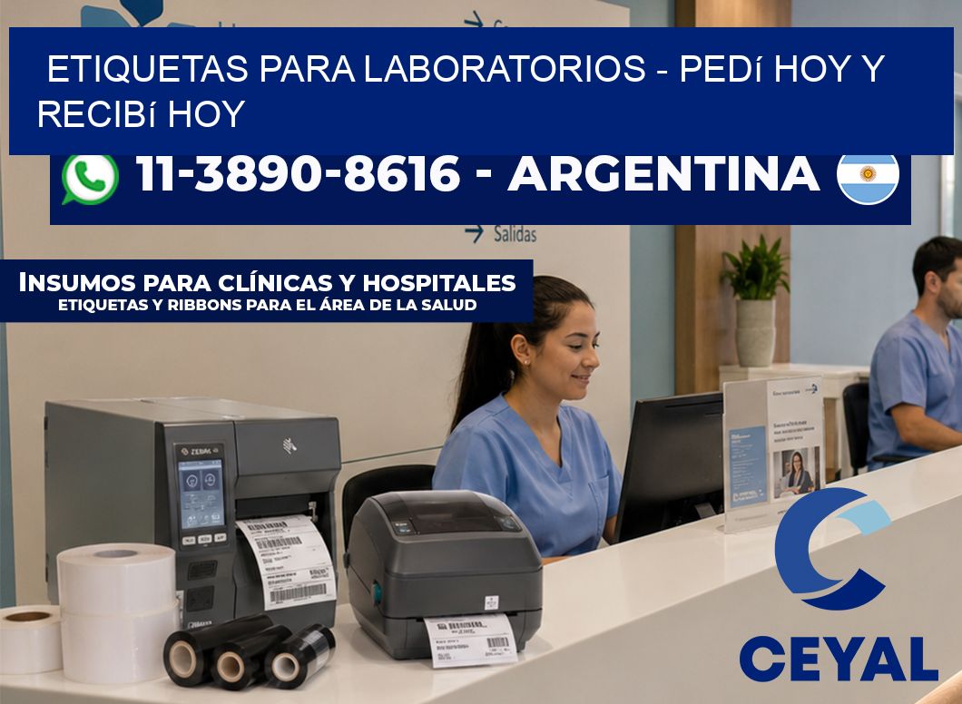 ETIQUETAS PARA LABORATORIOS - Pedí hoy y recibí hoy