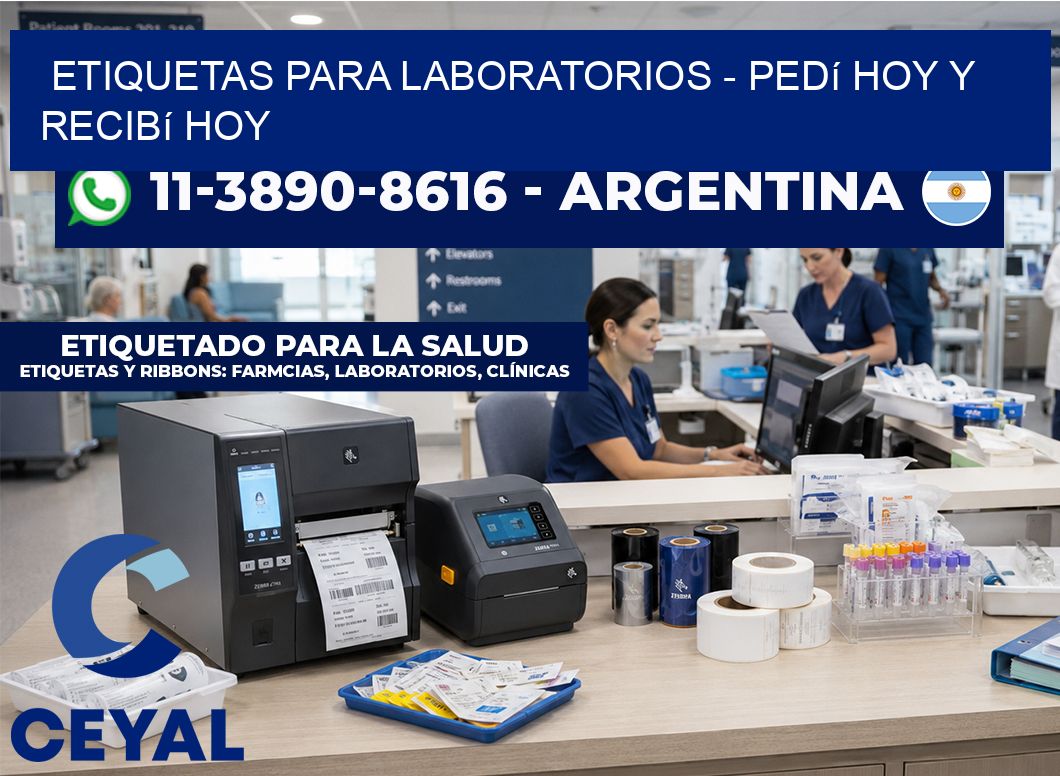 ETIQUETAS PARA LABORATORIOS – Pedí hoy y recibí hoy