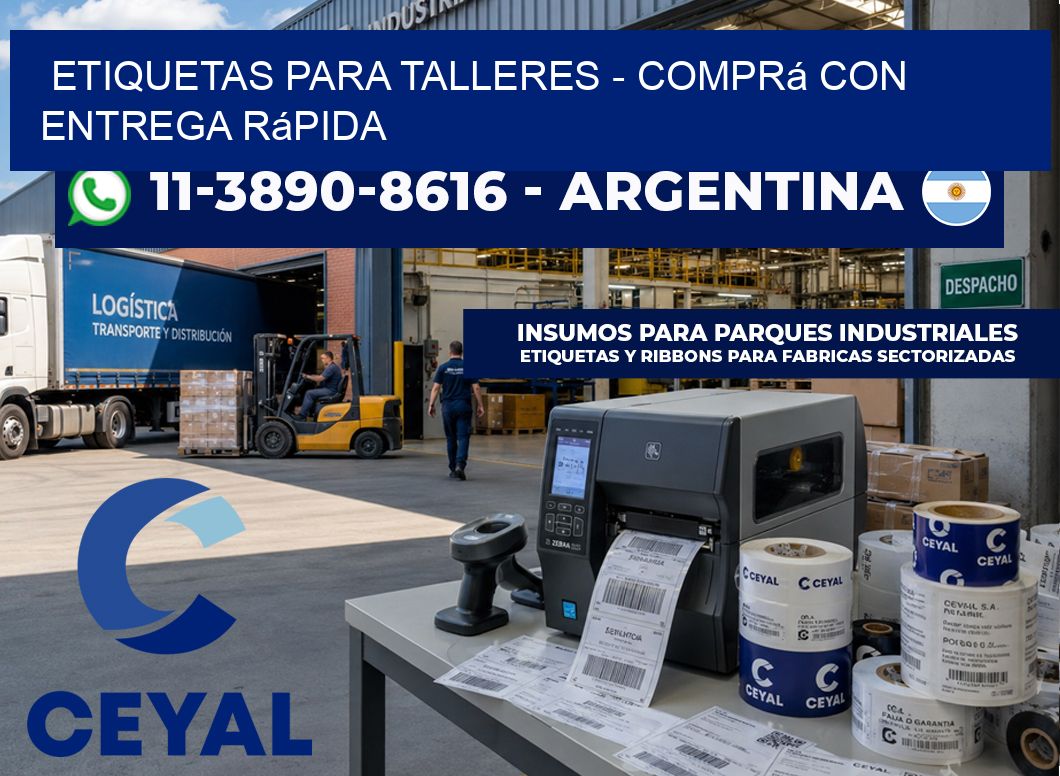 ETIQUETAS PARA TALLERES – Comprá con entrega rápida