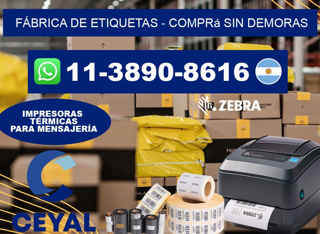 FÁBRICA DE ETIQUETAS - Comprá sin demoras