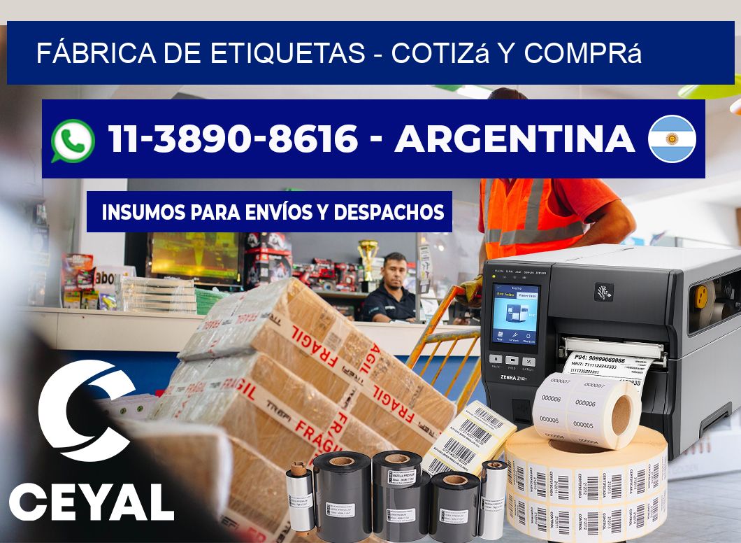 FÁBRICA DE ETIQUETAS - Cotizá y comprá