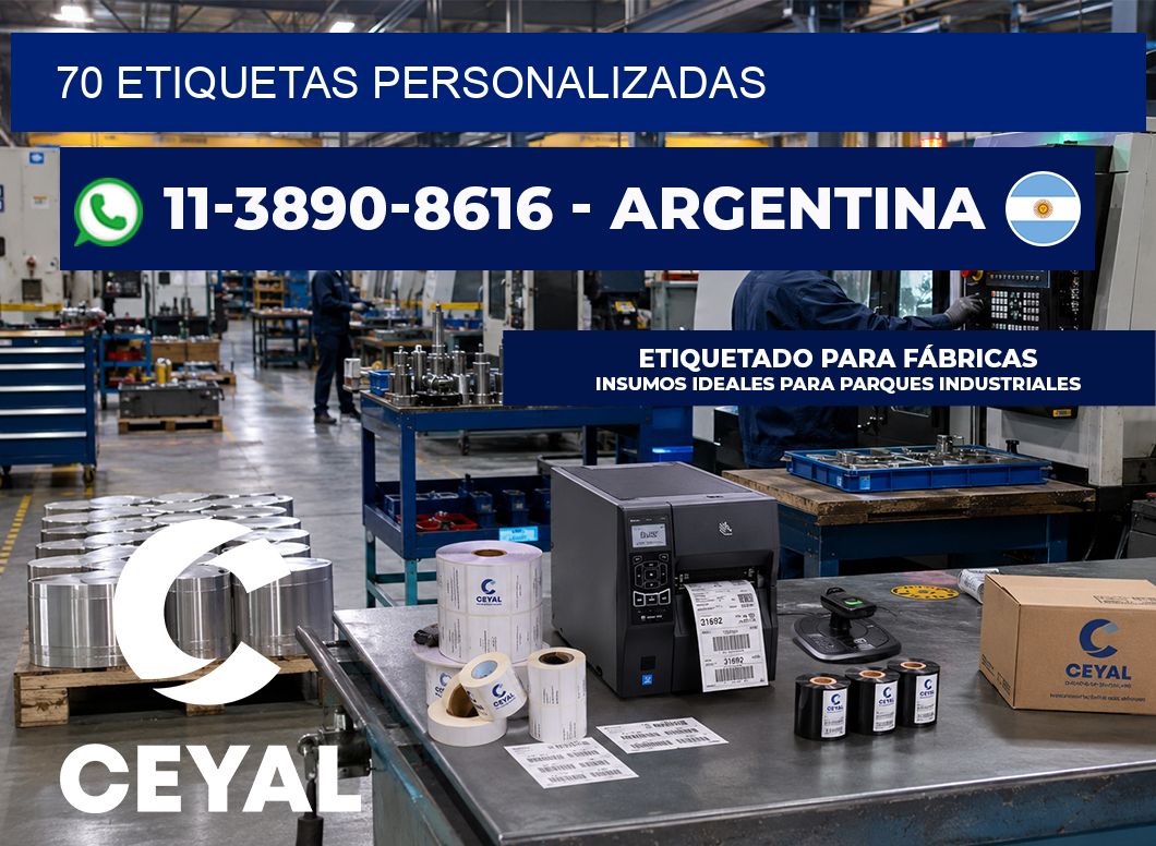 70 ETIQUETAS PERSONALIZADAS