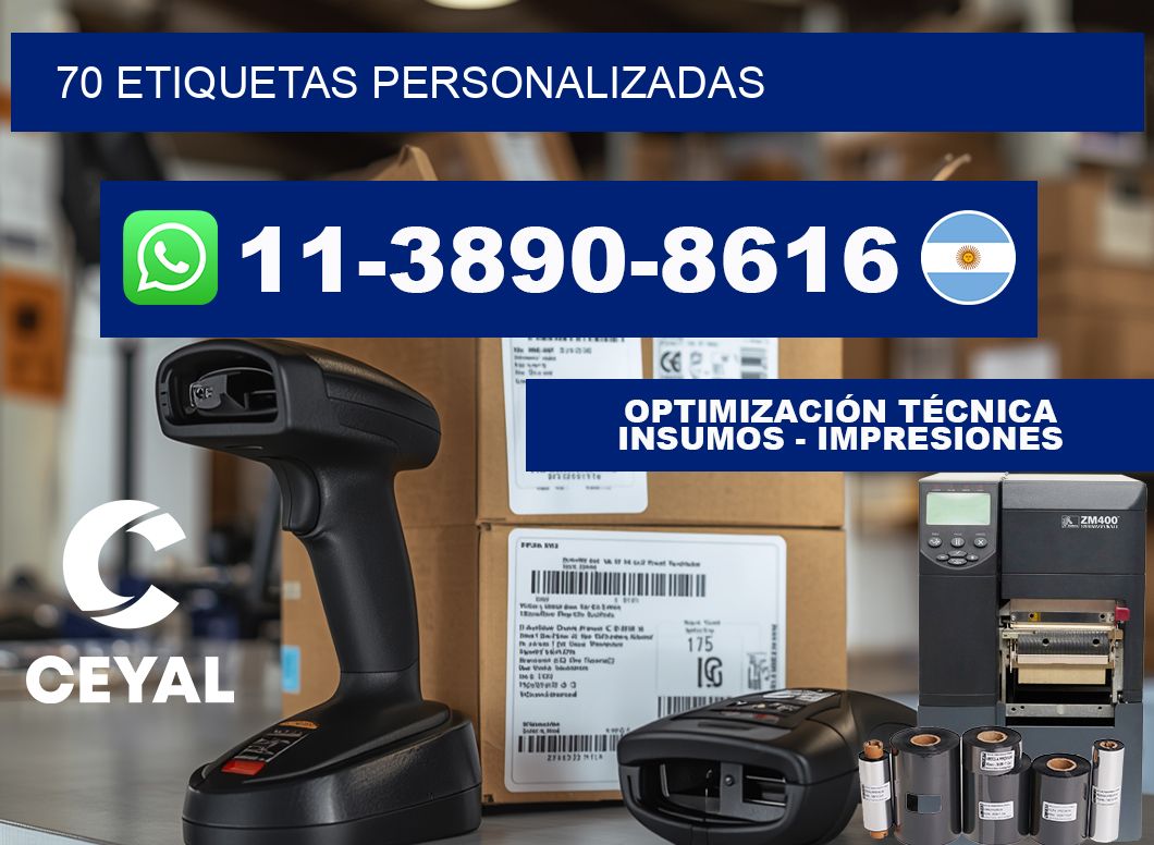 70 ETIQUETAS PERSONALIZADAS