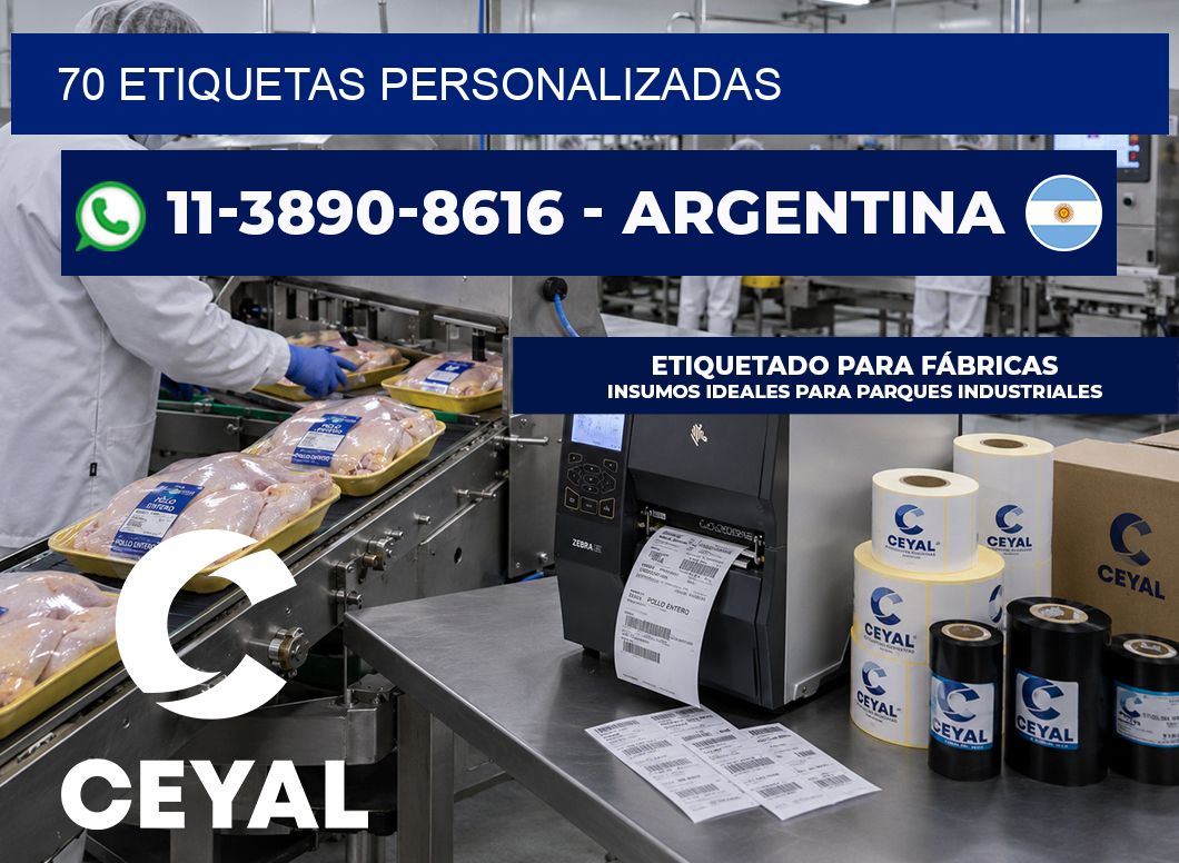 70 ETIQUETAS PERSONALIZADAS