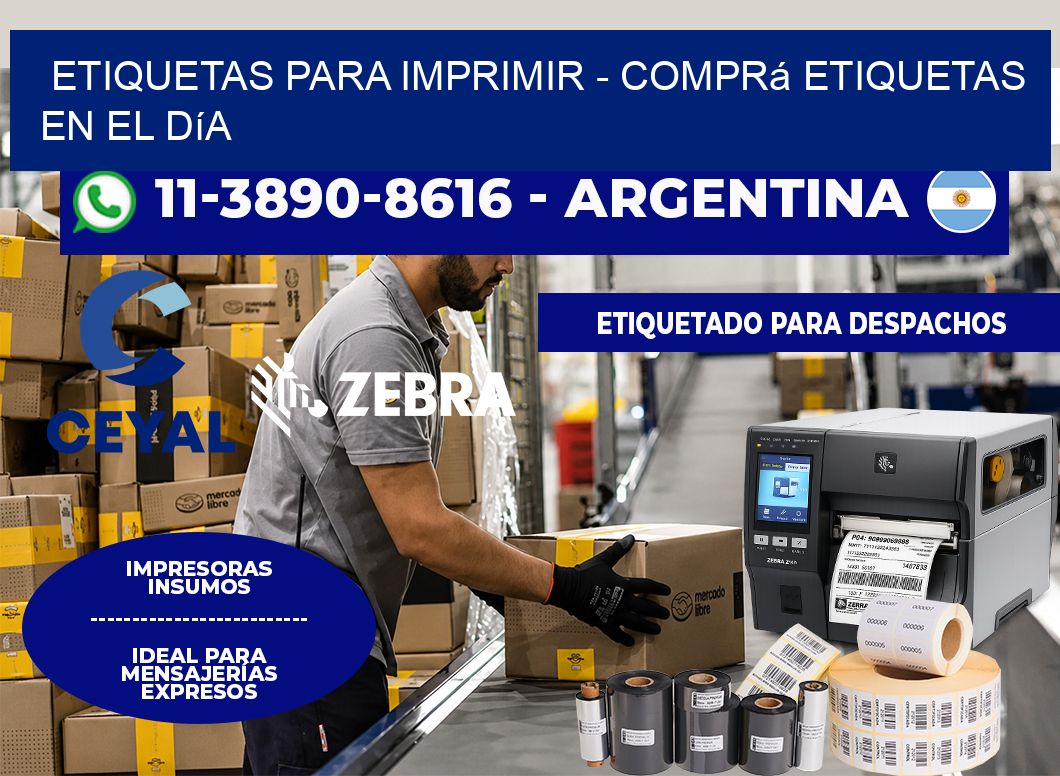 ETIQUETAS PARA IMPRIMIR - Comprá etiquetas en el día