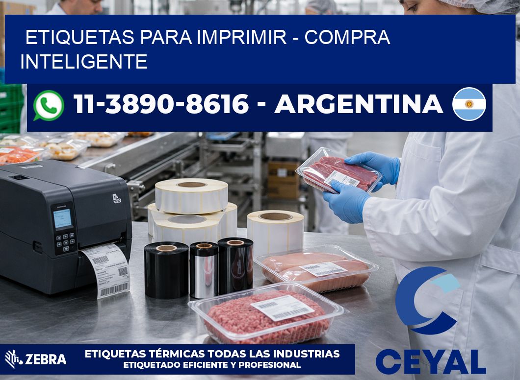 ETIQUETAS PARA IMPRIMIR - Compra inteligente