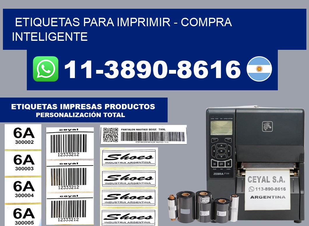 ETIQUETAS PARA IMPRIMIR - Compra inteligente